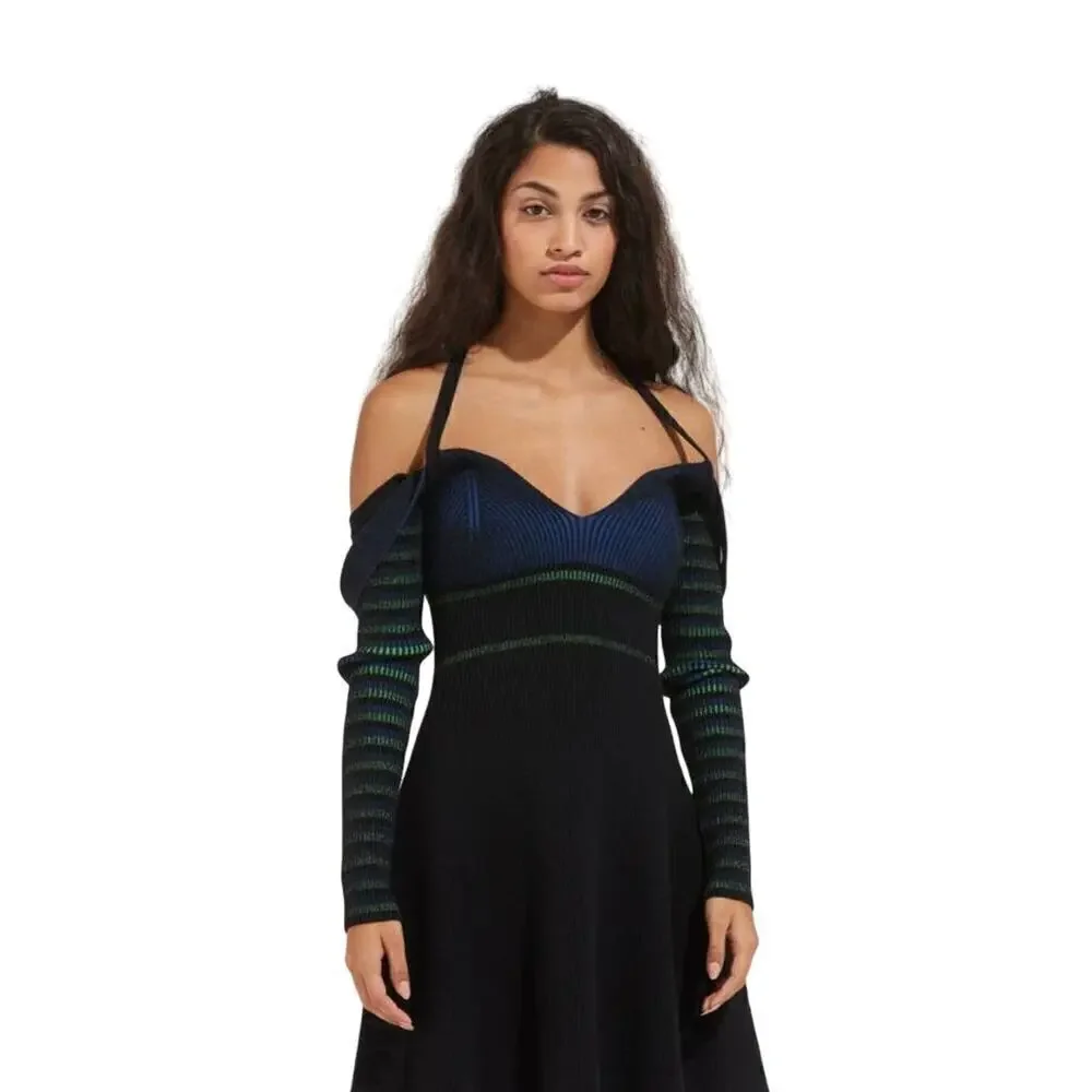 NWT Opening Ceremony striped flare dress size xs